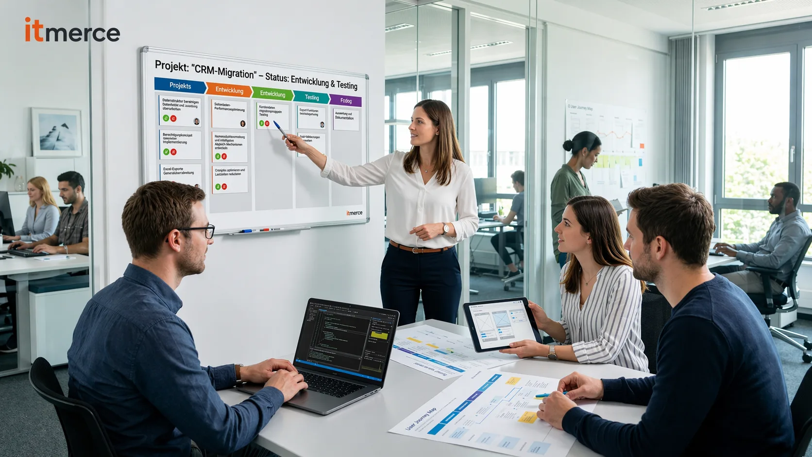 Entwicklung, Testing und Projektmanagement bei itmerce